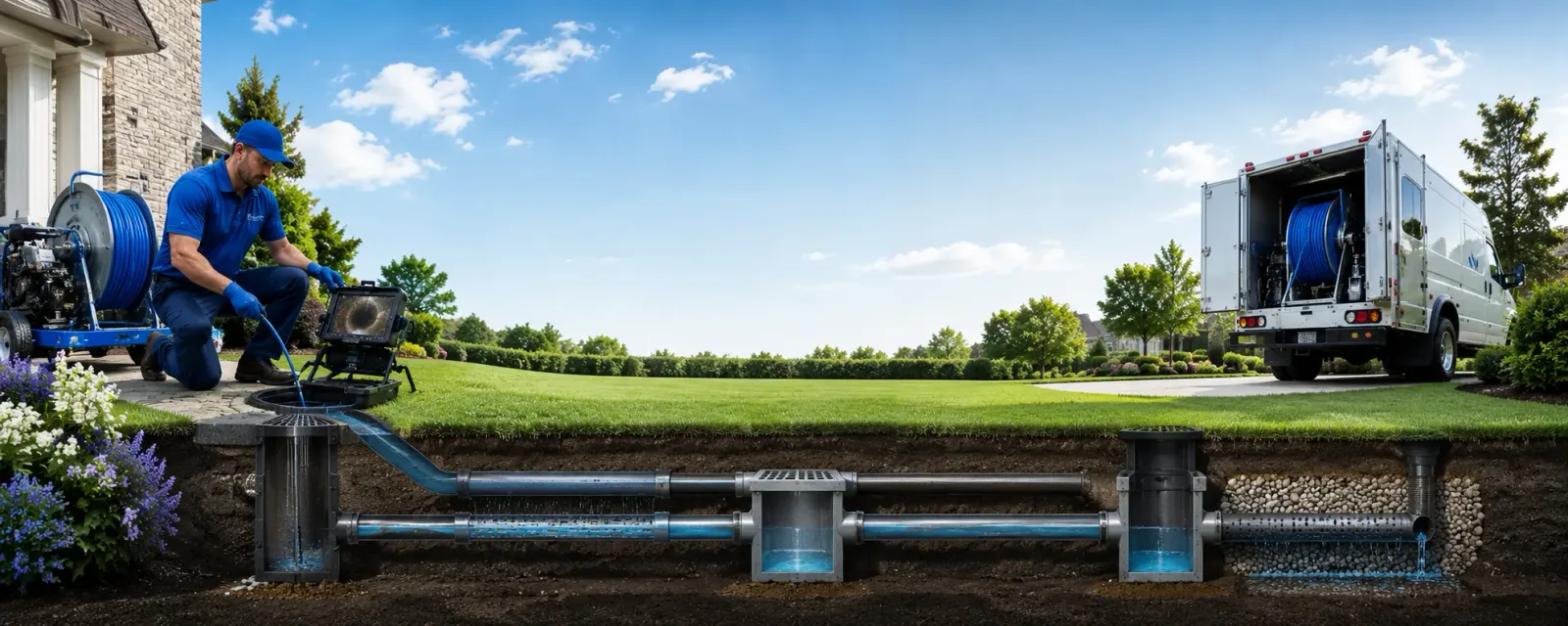 Outdoor drain cleaning information for Augusta, WV